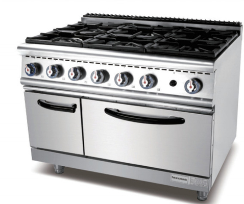 Cocinas de gas para uso comercial, de pie, de uso pesado, equipamiento de cocina de cocina - 140 kg de peso