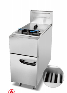 Fritera de gas con 2 quemadores 30kg 11,2kw Equipo de cocina Equipo de cocina comercial 220V Voltado