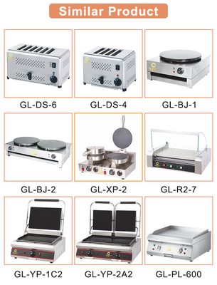 Equipo de cocina de cocina comercial de acero inoxidable y gas con eficiencia