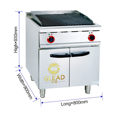 17 Grill de gas GL/NG RH con gabinete R13/4 Conexión 1.2/1.76Kg/h Consumo de gas