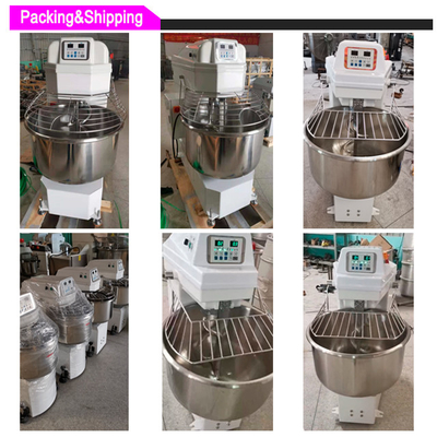 Mezclador en espiral comercial de acero inoxidable de 100 kg para mezclar masa grande