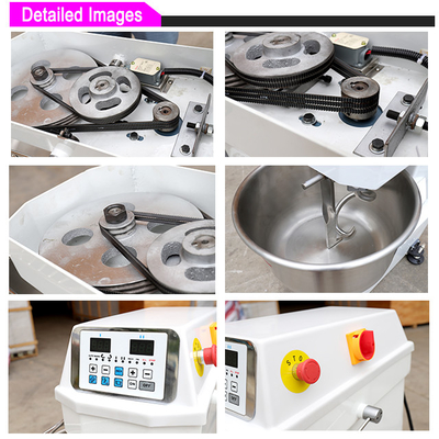Mezclador eléctrico en espiral profesional de 11.2kw para mezclar masa 380V Equipo de cocina de cocina comercial