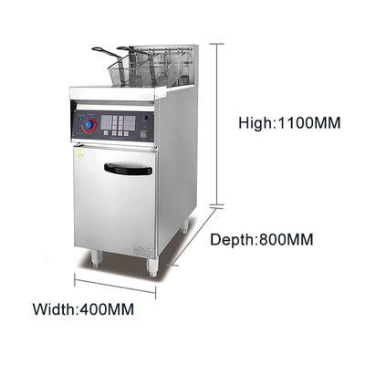Fritadora eléctrica de acero inoxidable comercial de 30L con 9kw de potencia