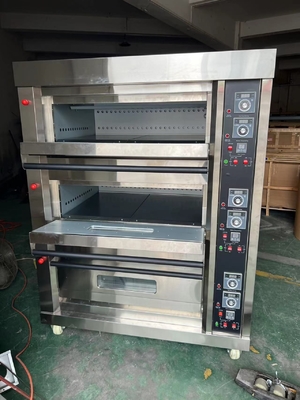 220V 50HZ horno de cubierta de gas de cocina comercial para hornear pan tartas de huevo Mookcake
