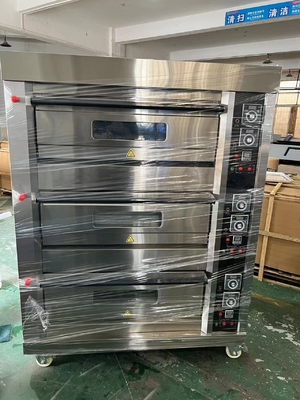 220V 50HZ horno de cubierta de gas de cocina comercial para hornear pan tartas de huevo Mookcake