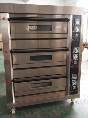 220V 50HZ horno de cubierta de gas de cocina comercial para hornear pan tartas de huevo Mookcake