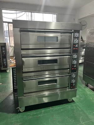NBO-G306 de gas 3 cubiertas 6 bandejas Horno para hornear pan, tartas de huevo y más