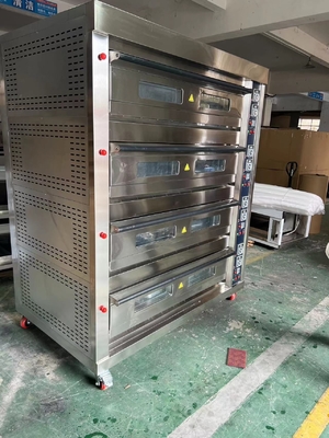 Horno de gas para hornear pan, tartas de huevos y pasteles de luna con tamaño de bandeja de 40*60 cm