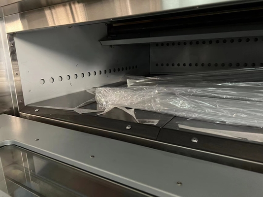 16 bandejas Capacidad Fuente de gas horno de panadería de cubierta 220V50HZ 0.3KW potencia