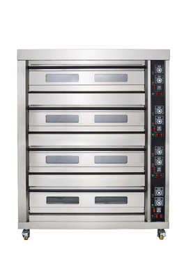 16 bandejas Capacidad Fuente de gas horno de panadería de cubierta 220V50HZ 0.3KW potencia