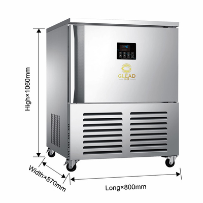 Equipo de cocina comercial de 900W 3 bandejas para enfriamiento de aire para congelación -18.C