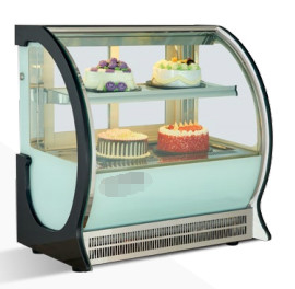 Vitrina de pastel delantera de vidrio aislado de 220V / 50Hz