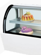 Vitrinas de equipos de refrigeración industrial con base de vidrio aislado y mármol - 220V/50Hz