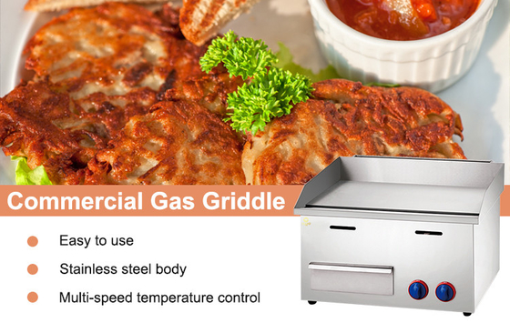 Grill de gas de gas licuado de 2800Pa Equipo de cocina de cocina ligero de 30 kg con distribución de calor uniforme
