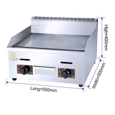 Grill de gas profesional para cocinas comerciales 11.7kw Equipo de cocina pesado