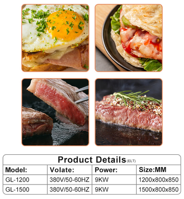 Comerciante de gas Japonés Teppanyaki Equipo de cocina de cocina