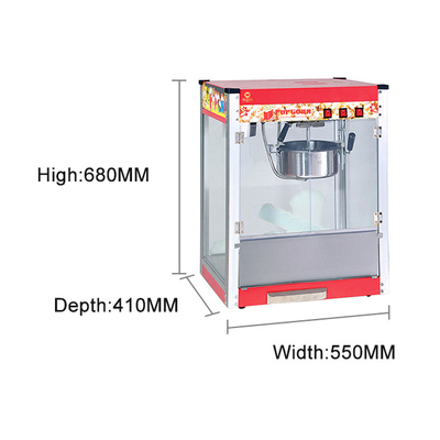 Máquina de palomitas de maíz de 220-240V 1.5KW Cocina de pasta eléctrica comercial con operación fácil