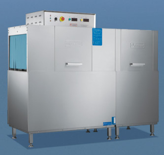 Tipo de vuelo de seguridad Lavavajillas de acero inoxidable SS304 6.7KW parada automática de transportador Equipo hotelero