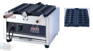 Máquina eléctrica de gofres en forma de pez con controles de temperatura ajustables para una crujiencia perfecta