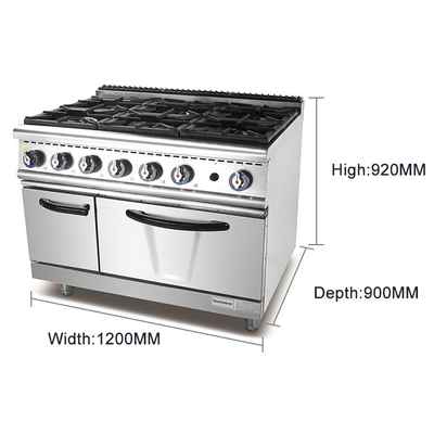 Válvula de gas de bajo ruido Máquina comercial de alimentos con control de temperatura personalizable