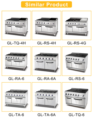 Equipo de cocina de cocina de restaurante con válvula de GLP de control de temperatura bajo ruido