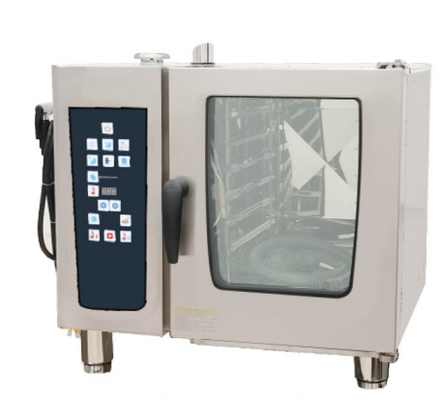 Horno de vapor eléctrico de acero inoxidable combi con temperatura ajustable y altura de la capa de 67 mm