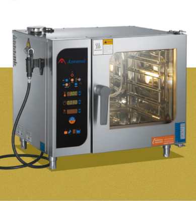 Horno de vapor eléctrico de acero inoxidable combi con temperatura ajustable y altura de la capa de 67 mm
