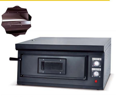 Horno de pizzas de acero inoxidable comercial con control de temperatura preciso