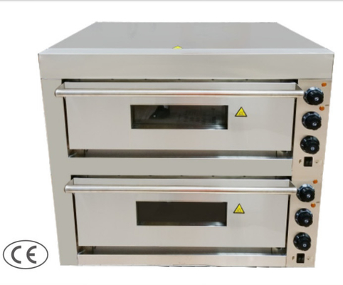 Horno de pizza de acero inoxidable con panel de control mecánico Función de horneado acabado de plata