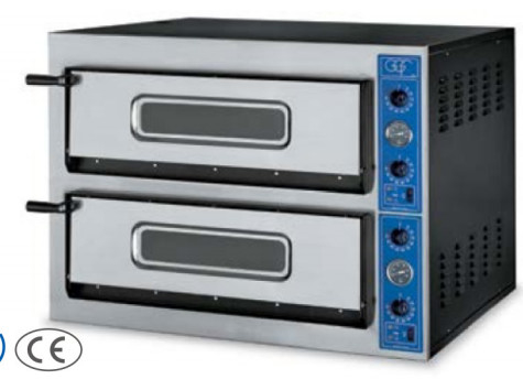 Horno de pizzas de acero inoxidable de grado comercial para hornear con precisión a 220-240V de voltaje