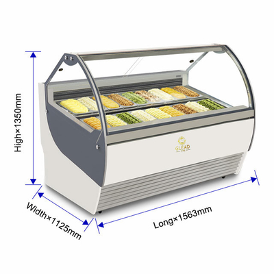 Equipo de refrigeración industrial ventilado para helados de helados