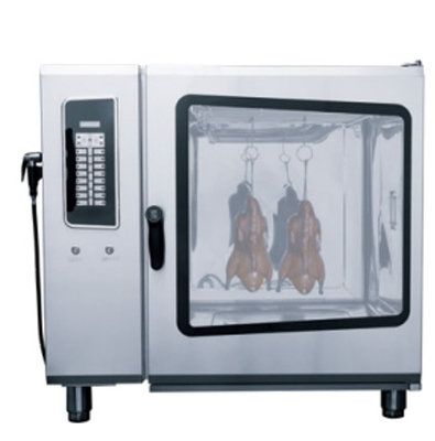 Horno de cocina de acero inoxidable de plata Temperatura 0-350C para hornear y asar