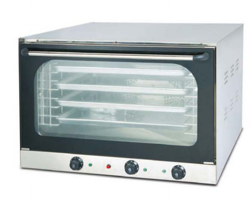 Horno de convención comercial de acero inoxidable para hornear alimentos con panel de control digital
