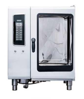 Horno de convención de acero inoxidable de plata de 220-240V para hornear con precisión a 0-350 °C
