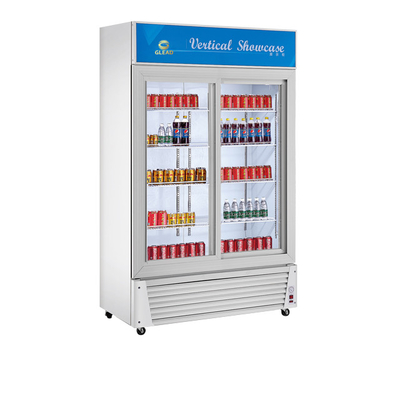 Refrigerador de bebidas para restaurantes de acero inoxidable con capacidad de 680L y potencia de 220W