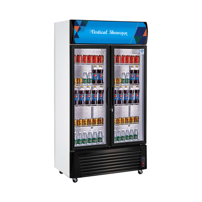 Refrigerador de bebidas para restaurantes de acero inoxidable con capacidad de 680L y potencia de 220W
