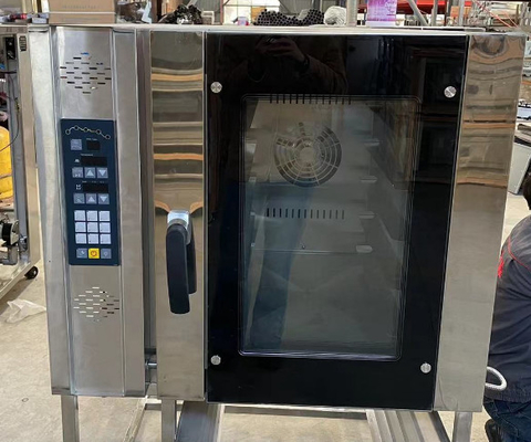 Horno convencional de acero inoxidable con panel de control digital para hornear alimentos