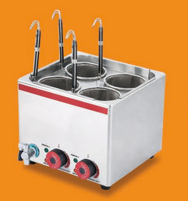 Cocina de pasta de plata de acero inoxidable 220V-240V con panel de control digital para cocinar fideos sin esfuerzo