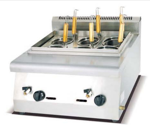 Cocina de pasta de plata de acero inoxidable 220V-240V con panel de control digital para cocinar fideos sin esfuerzo