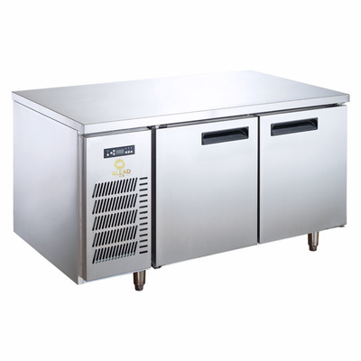 0°C-5°C Mesa de trabajo de restaurante de acero inoxidable eléctrico Refrigerador para almacenamiento y refrigeración