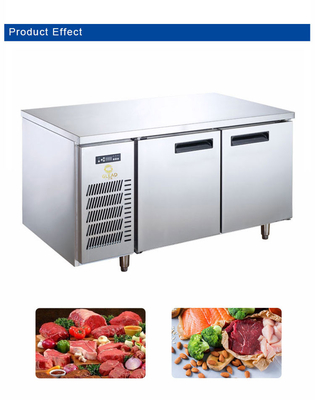 Refrigerador de mesa de trabajo de restaurante eléctrico de acero inoxidable 0C a 5C Eficiencia de enfriamiento