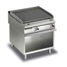 Plata y blanco 220V-240V hierro Lava Roca parrilla Panel de control digital temperatura de 500 a 700 grados