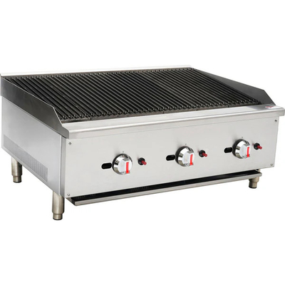 Plata y blanco 220V-240V hierro Lava Roca parrilla Panel de control digital temperatura de 500 a 700 grados