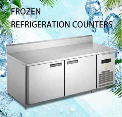 Equipo de refrigeración industrial 220-240V 1PH Baja temperatura refrigeración por aire Banquillo de trabajo congelador 410W Potencia