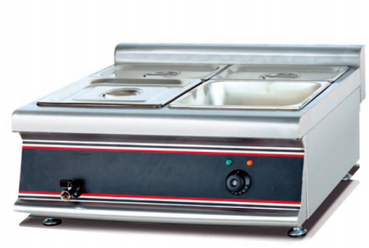 Unidad de visualización de calentador de restaurante eléctrico de plata de doble voltaje con control de temperatura