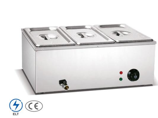 Equipo eléctrico de calentamiento de sopa Supuera de acero inoxidable para restaurantes Rango de temperatura 0°C-100°C.