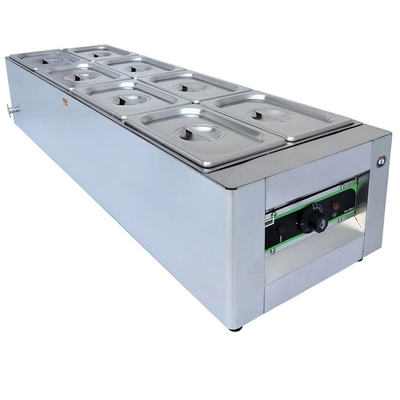 Equipo eléctrico de calentamiento de sopa Supuera de acero inoxidable para restaurantes Rango de temperatura 0°C-100°C.