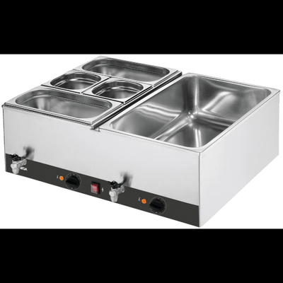 Equipo de cocina eléctrico de acero inoxidable plata 220-240v 50hz control de temperatura.
