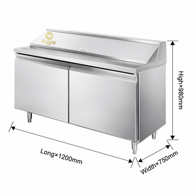 Unidad de refrigeración modular industrial de 390W segura y estable 270L Enchufe para gabinetes de pizza / gabinetes de ensaladas