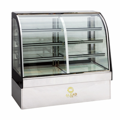 Potencia 415L refrigeración por aire Unidad de refrigeración comercial 2200W Voltado para pantalla de pastel